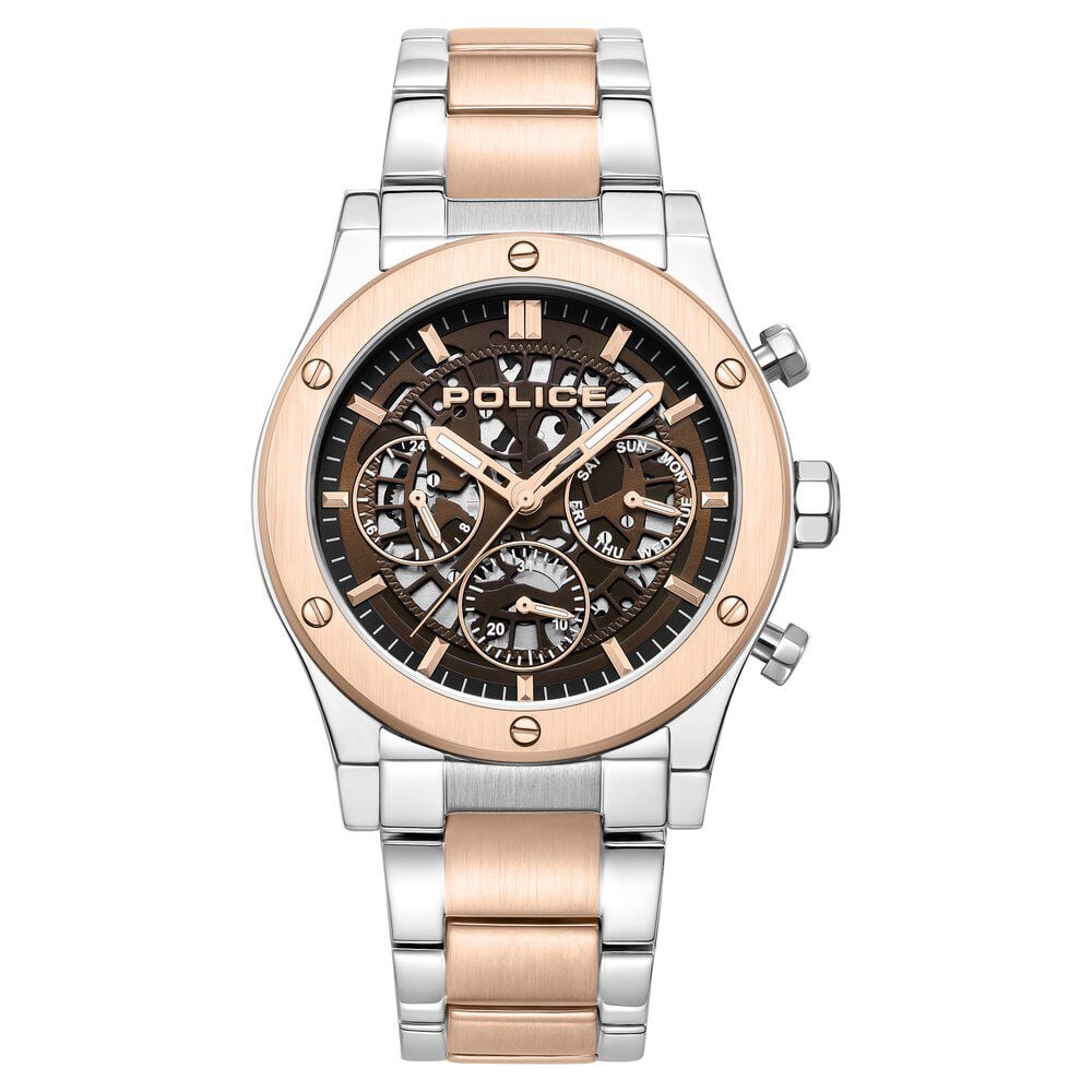 Police Brown Dial Quartz Multifunction Watch for Men - image 1