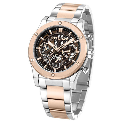 Police Brown Dial Quartz Multifunction Watch for Men