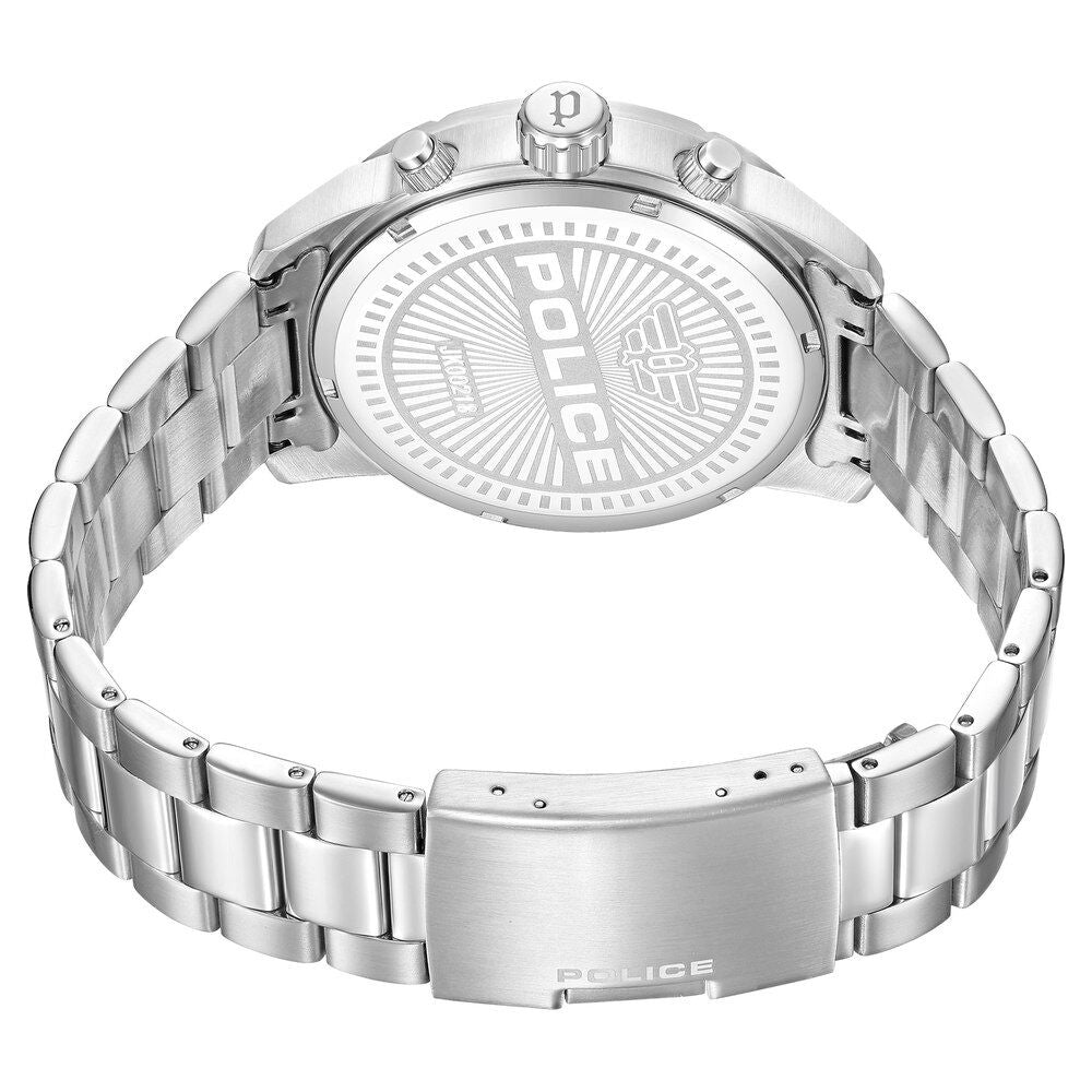 Police Quartz Multifunction Grey Stainless Steel Strap for Men