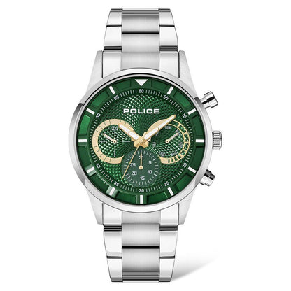 Police Quartz Multifunction Green Dial Stainless Steel Strap Watch for Men - image 1