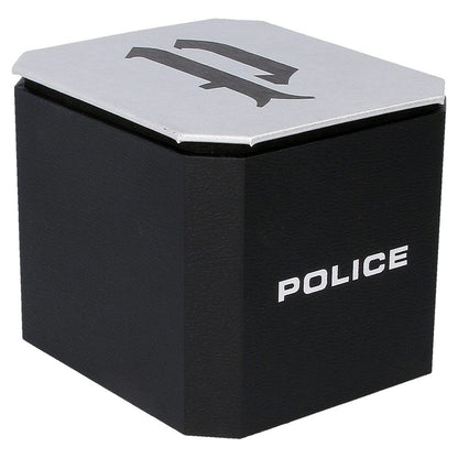 Police Black Dial Black Strap Multifunction Watch for Men