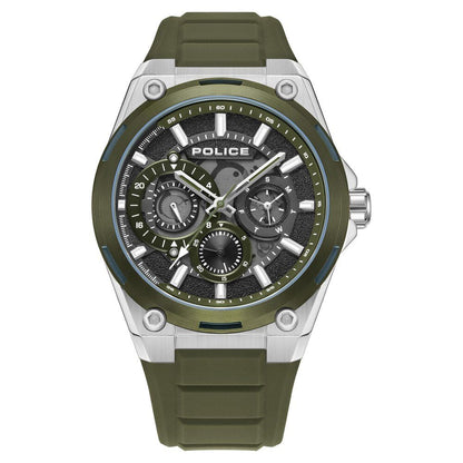 Police Quartz Multifunction Black Silicone Strap for Men - image 1