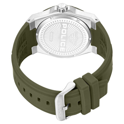 Police Quartz Multifunction Black Silicone Strap for Men