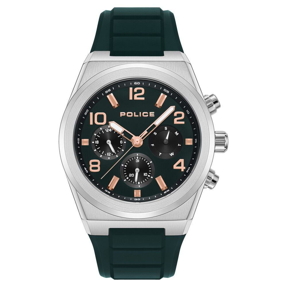 Police Multifunction Green Dial Watch for Men - image 1