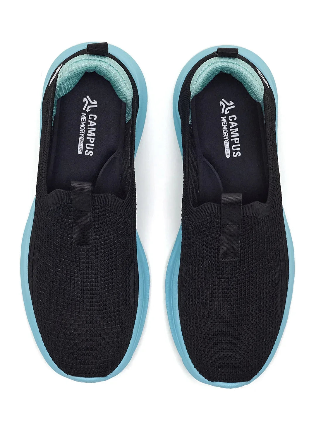 Campus PLUZZ Black Womens Walking Shoes