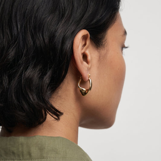 Palmonas Wobbly Circle Hoop Earrings