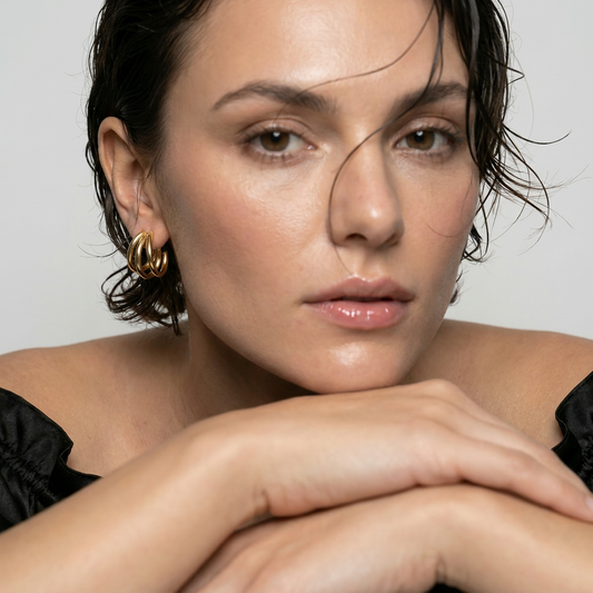 Palmonas Triple Circle Hoop Earrings