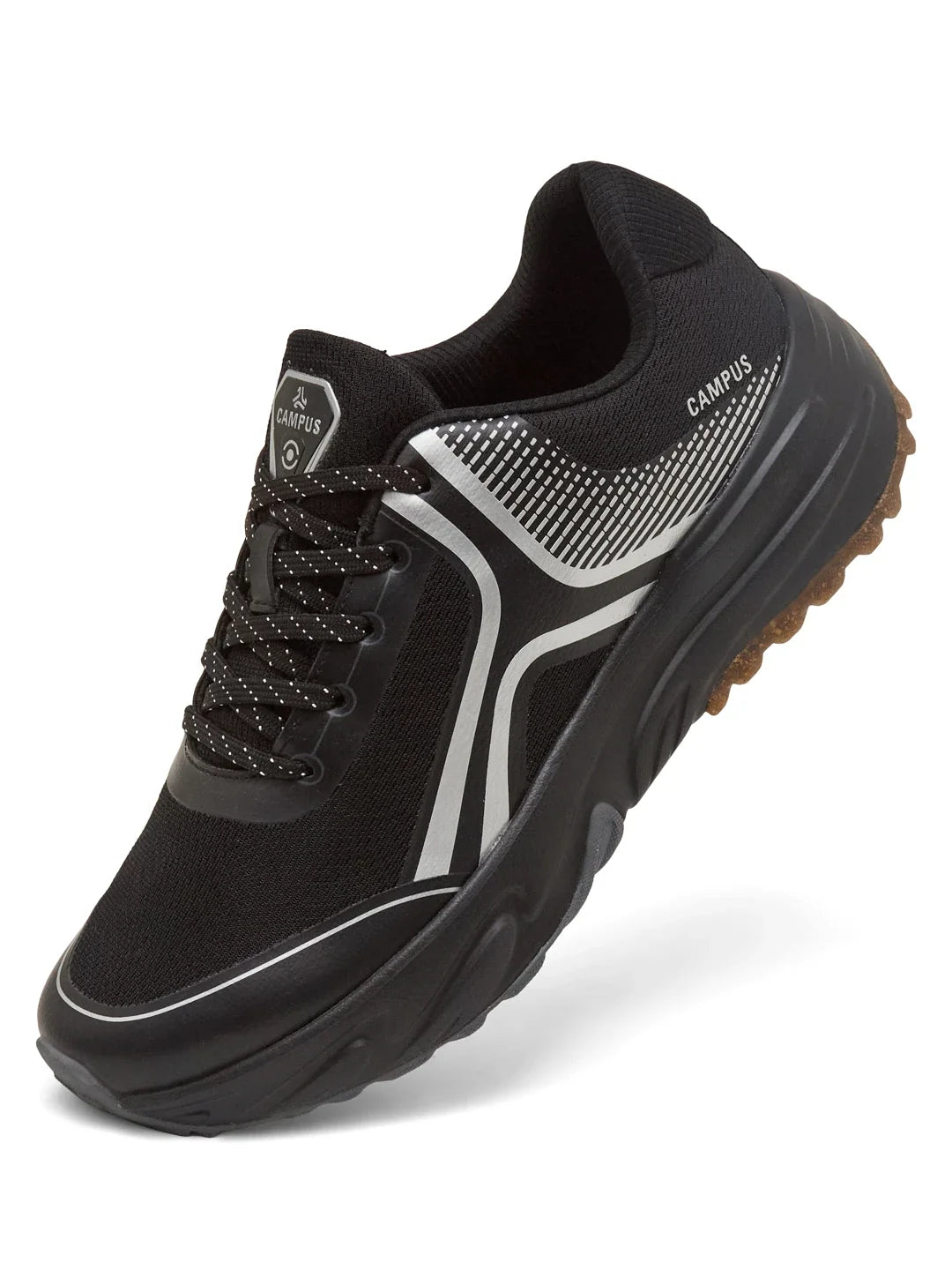 Campus POST Black Mens Running Shoes