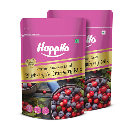 Happilo Premium Dried Blueberry Cranberry Duet - PUSHMYCART