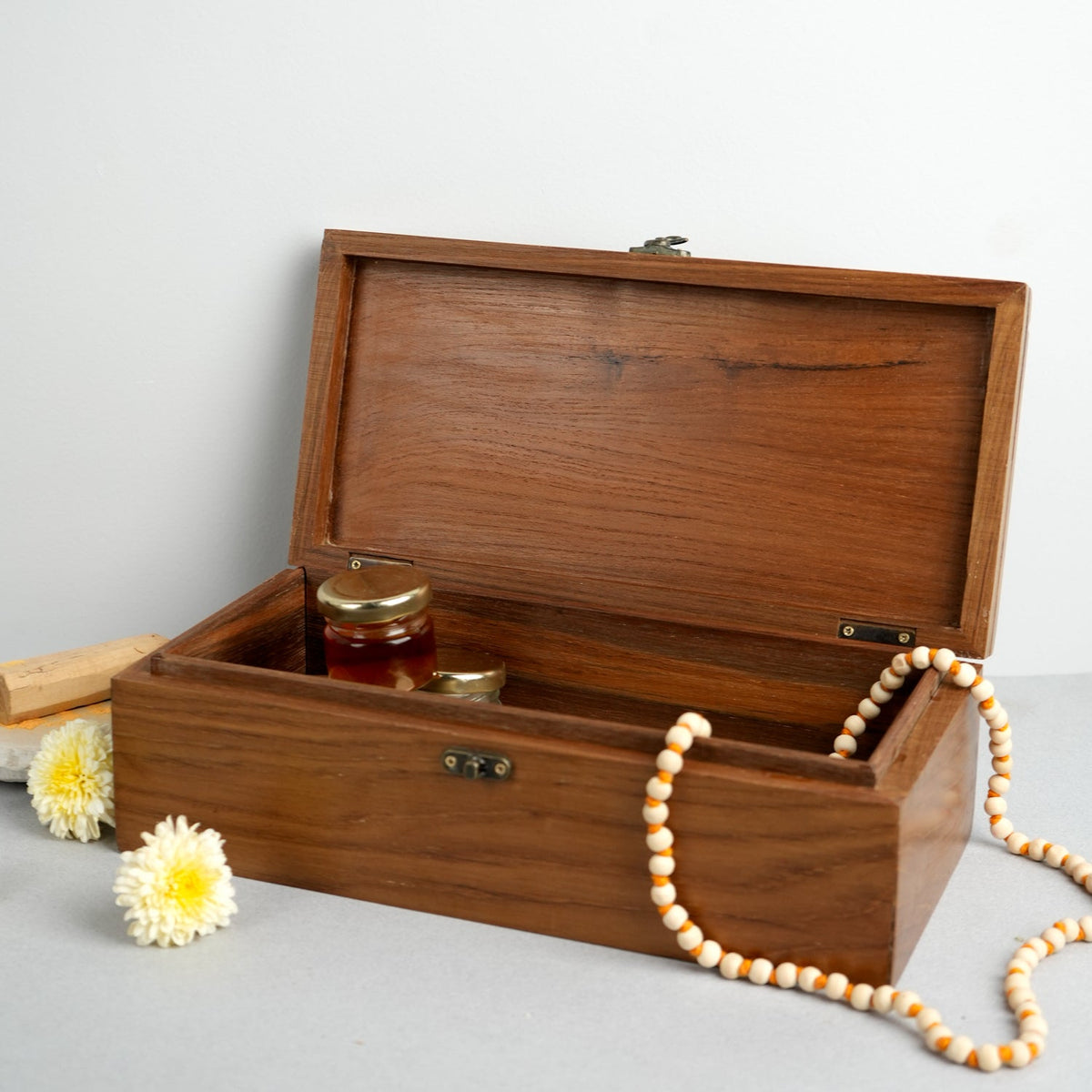 Samskara Home Padma Wooden Storage Box 