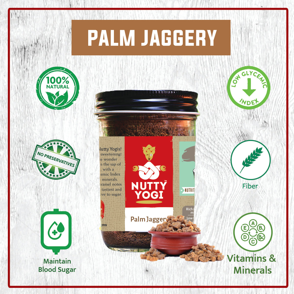 Nutty Yogi Organic Palm Sugar 125g