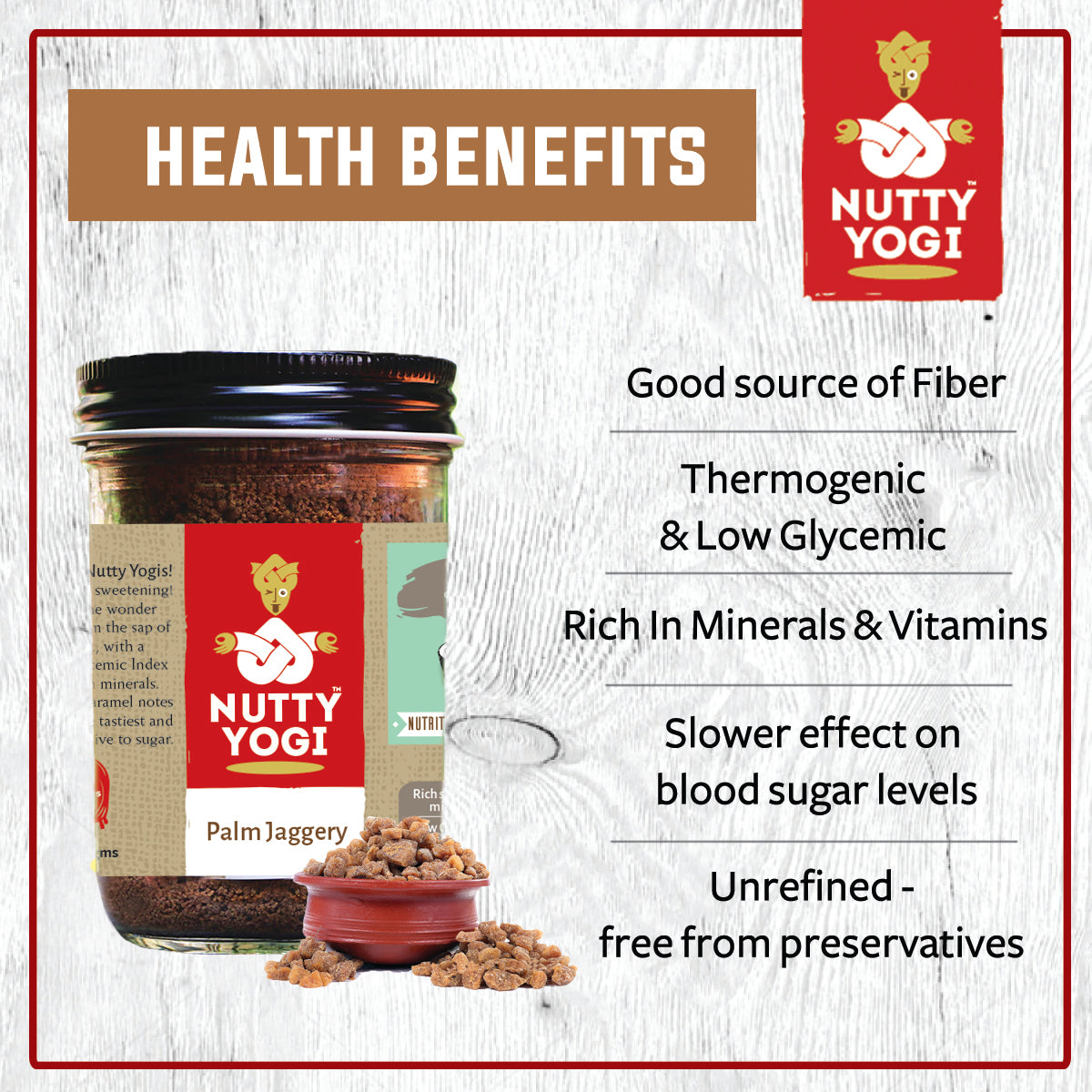 Nutty Yogi Organic Palm Sugar 125g