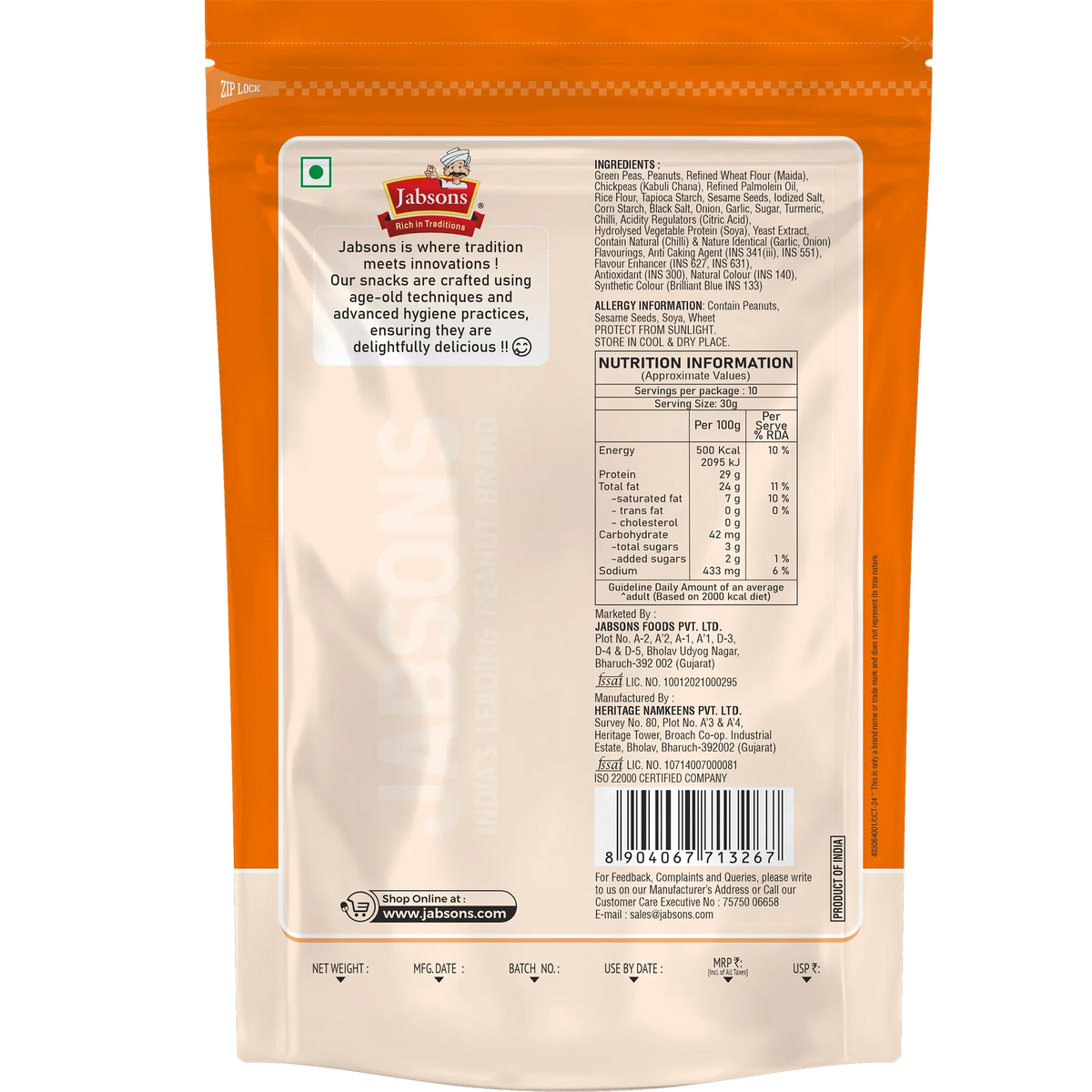Jabsons Foods Party Snacks