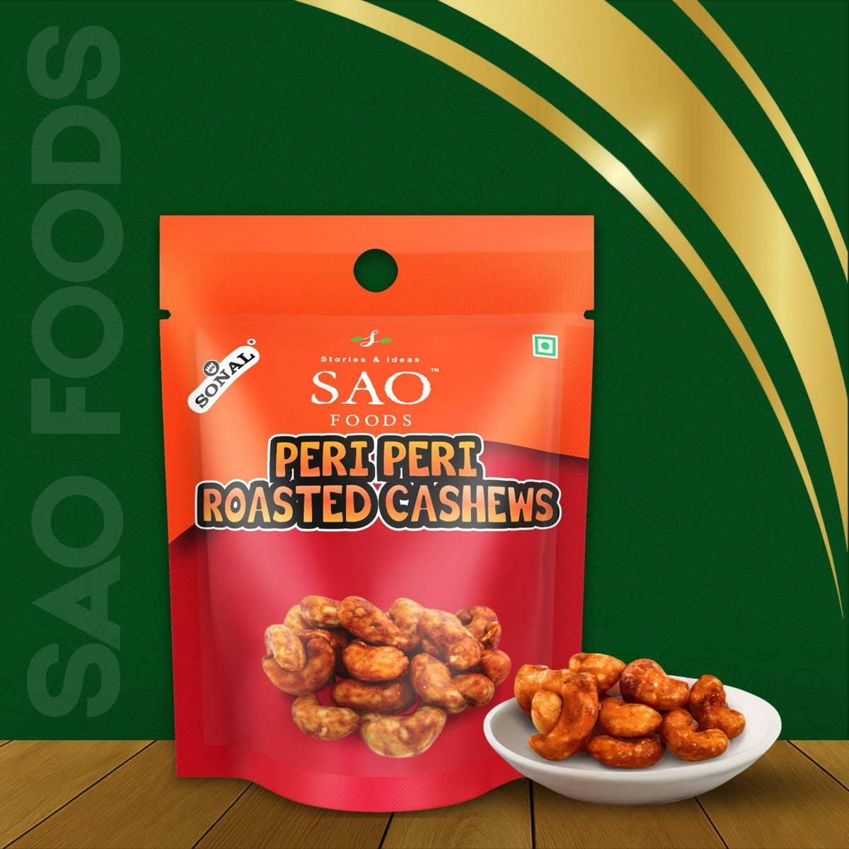 SAO Foods Peri Peri Roasted Cashews 