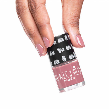 LoveChild Phool  Breathable Rose pink Glossy Nail Paint