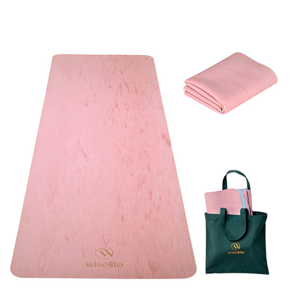 Foldable Rubber Yoga Mat 2MM - Solid Colors