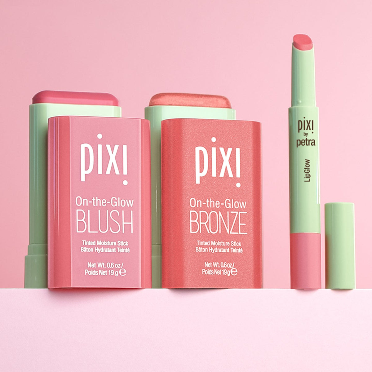 Pixi Beauty Glow Trio set, showcasing all three products for a radiant complexion.