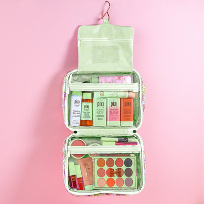 Compact Pixi Rose beauty bag, ideal for makeup and skincare on the go.