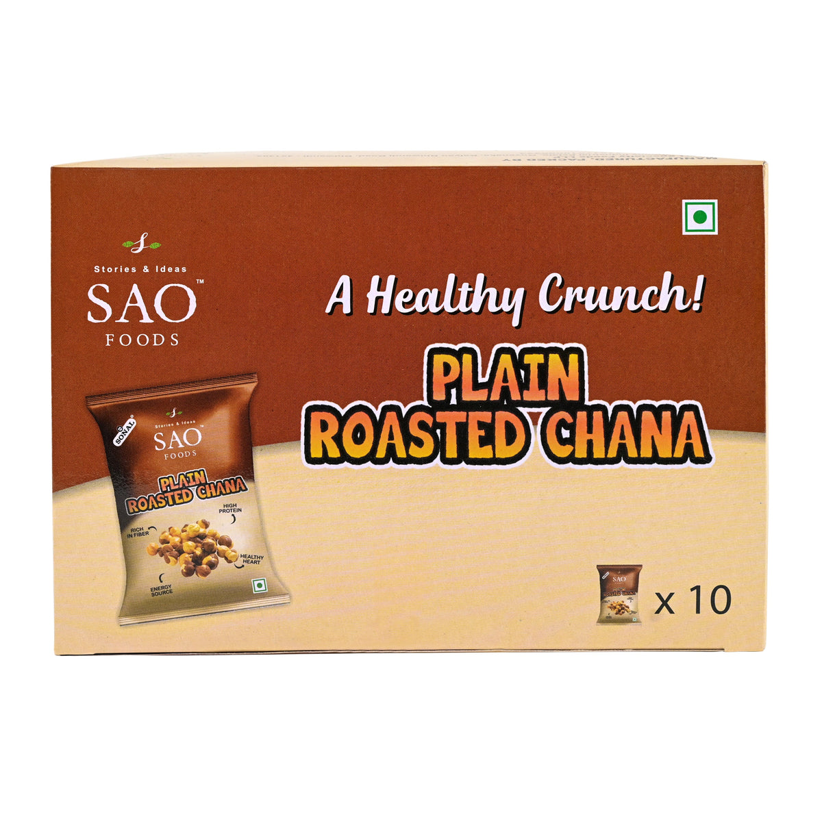 SAO Foods Plain Roasted Chana 450gm