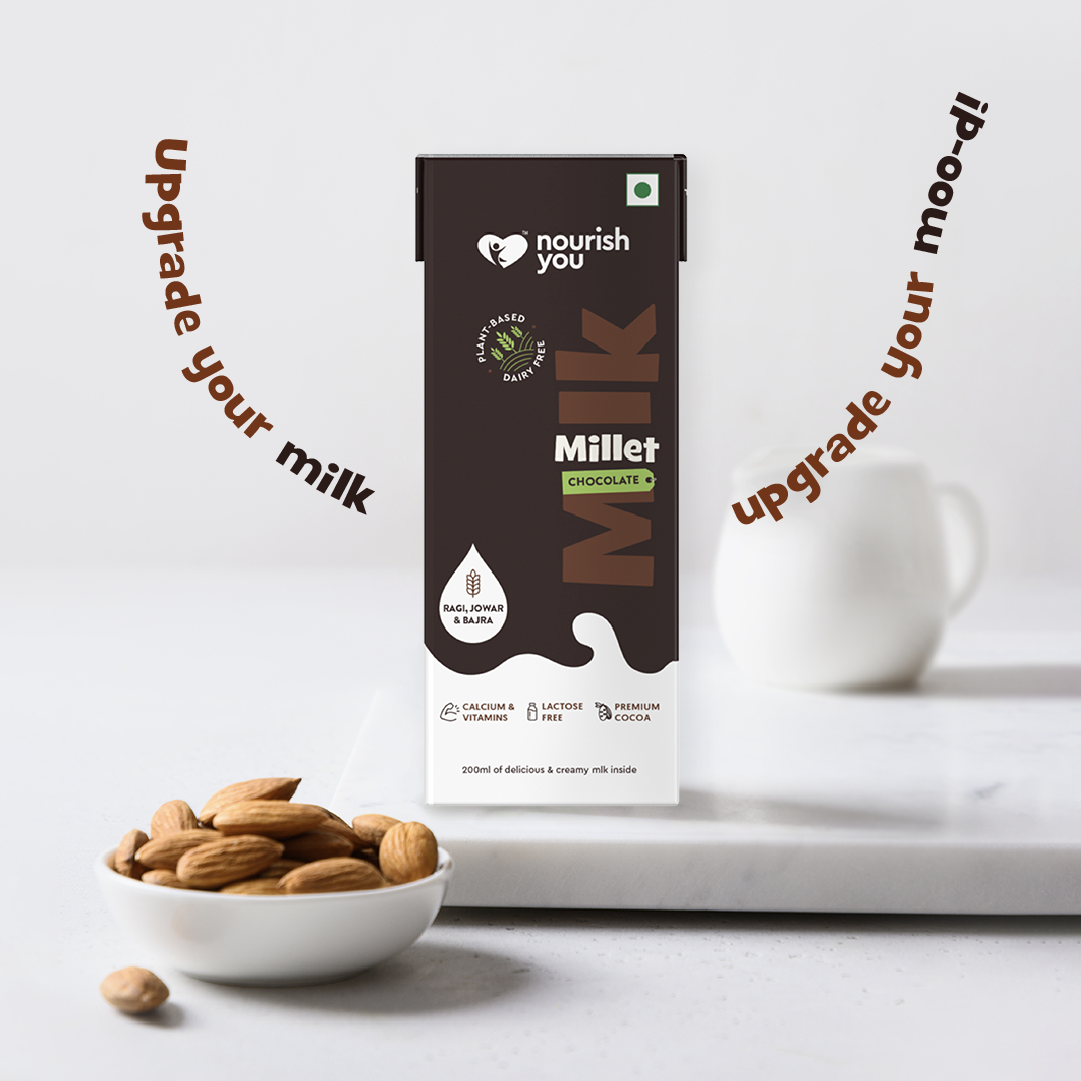 Nourish You Millet mlk chocolate flavour | subscription 200 ml (pack of 6)