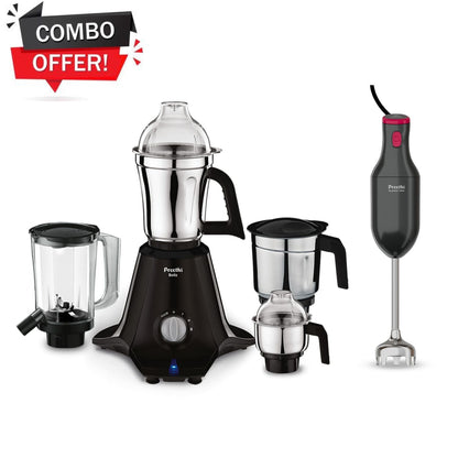 Preethi Boltz Mixer Grinder and Hand Blender Combo