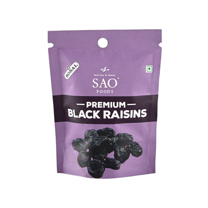 SAO Foods Premium Black Raisins 200gm