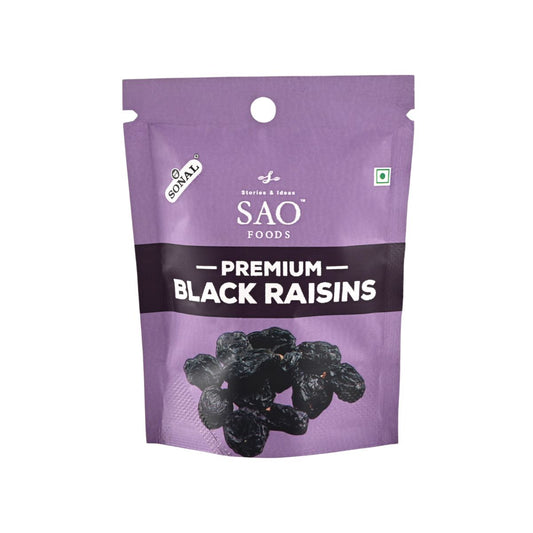 SAO Foods Premium Black Raisins 200gm