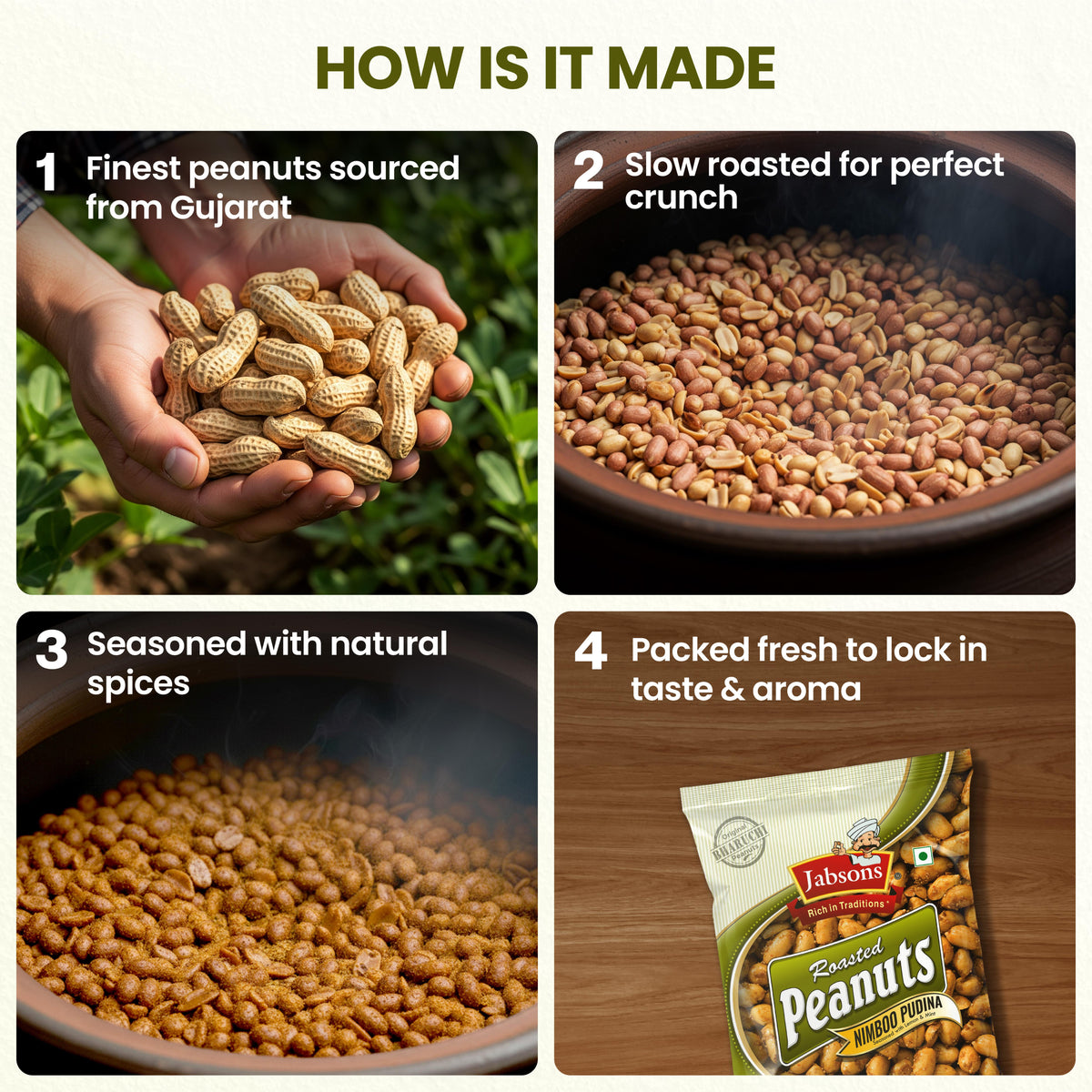 Jabsons Foods Nimboo Pudina Roasted Peanuts