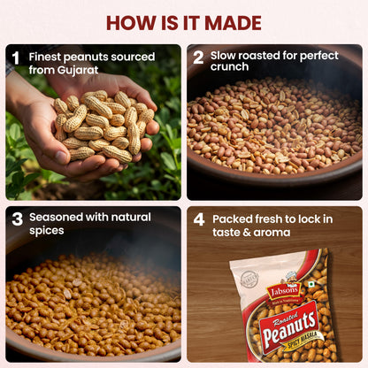 Jabsons Foods Spicy Masala Roasted Peanuts