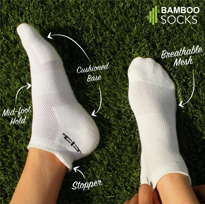 Heelium Bamboo Men Ankle Socks - 4 Pairs