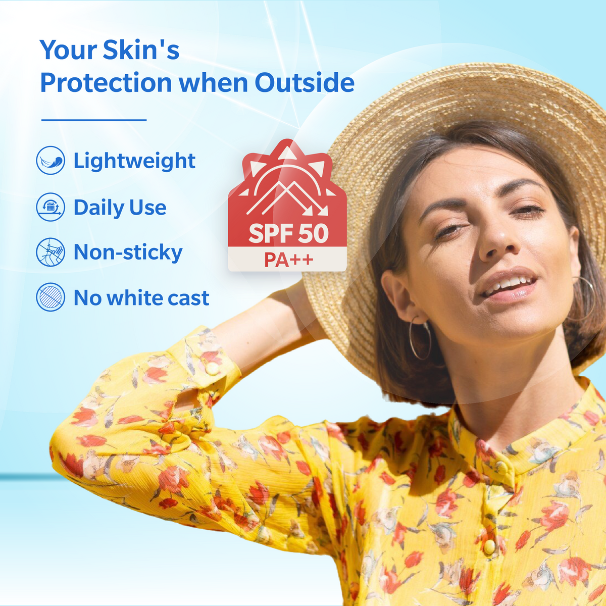 Dazller Cosmetics Sun Smart Lite Lotion | SPF50 PA++ | 50g