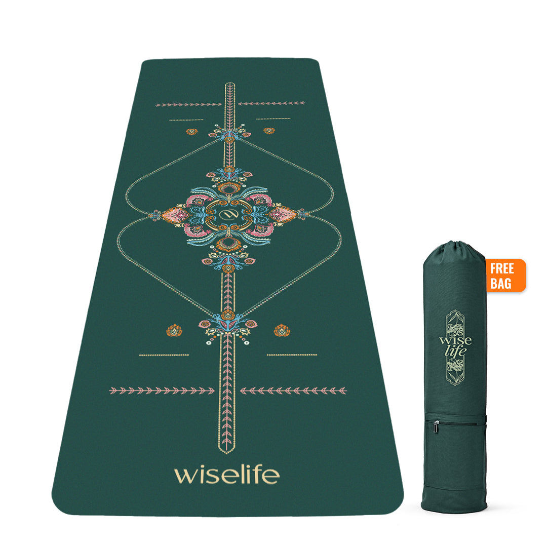 PU Alignment & Natural Rubber Yoga Mat 6mm