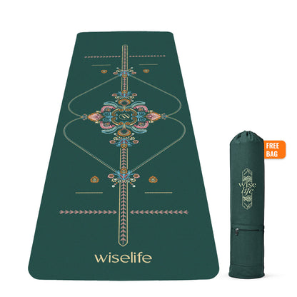 PU Alignment & Natural Rubber Yoga Mat 6mm