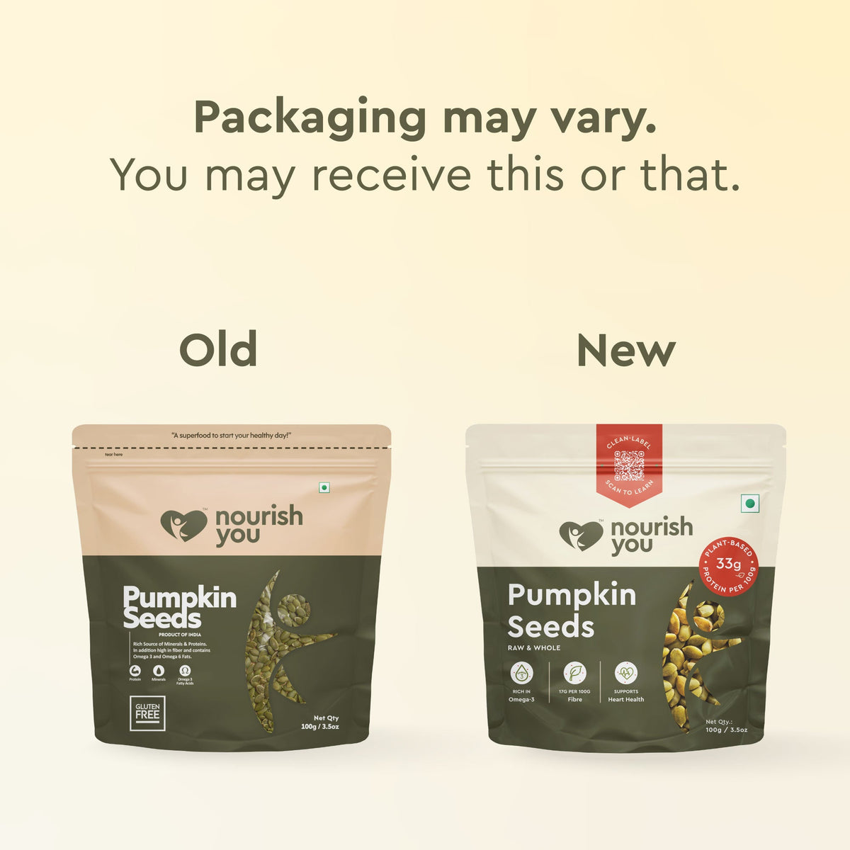 Nourish You Pumpkin seeds | Zinc Rich | Magnesium Rich