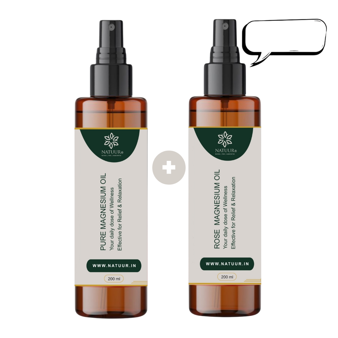 Natuur Pure Magnesium Oil + Rose Magnesium Oil 200 ml