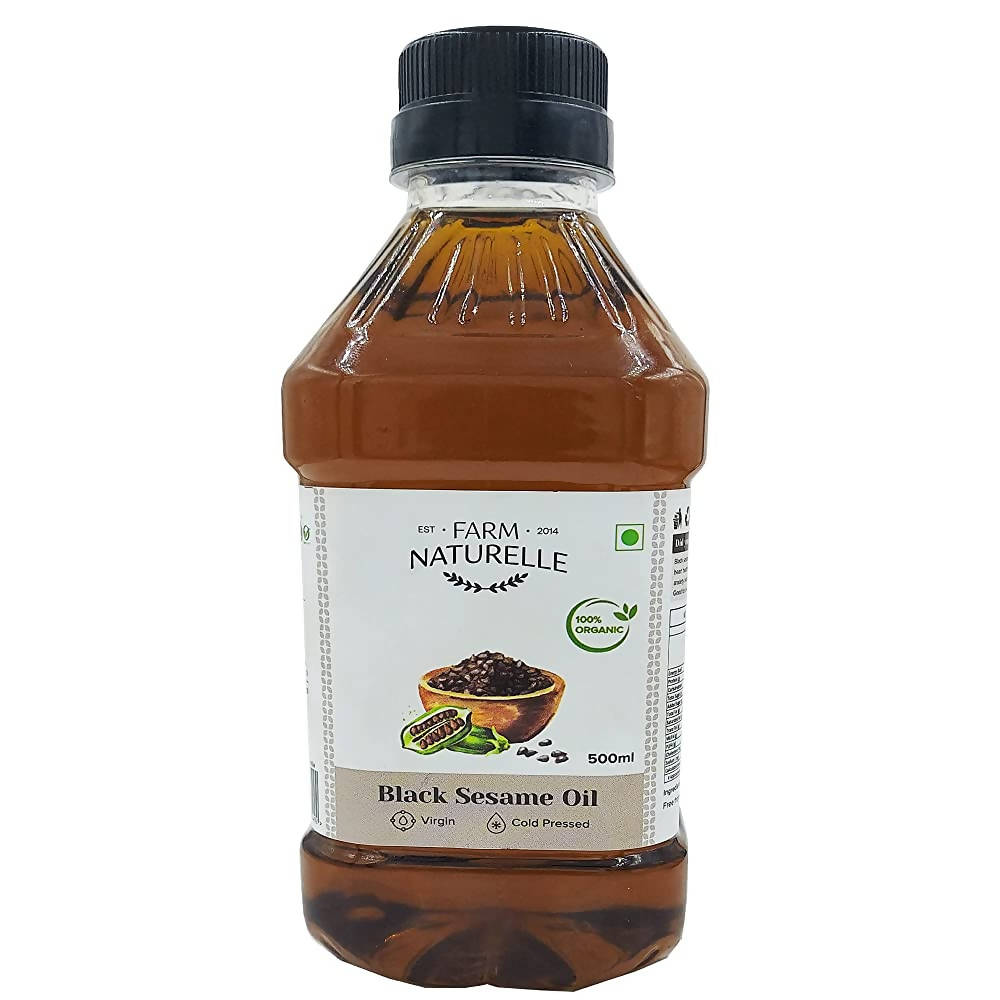 Farm Naturelle Organic Virgin Cold Pressed Black Sesame Seed Oil