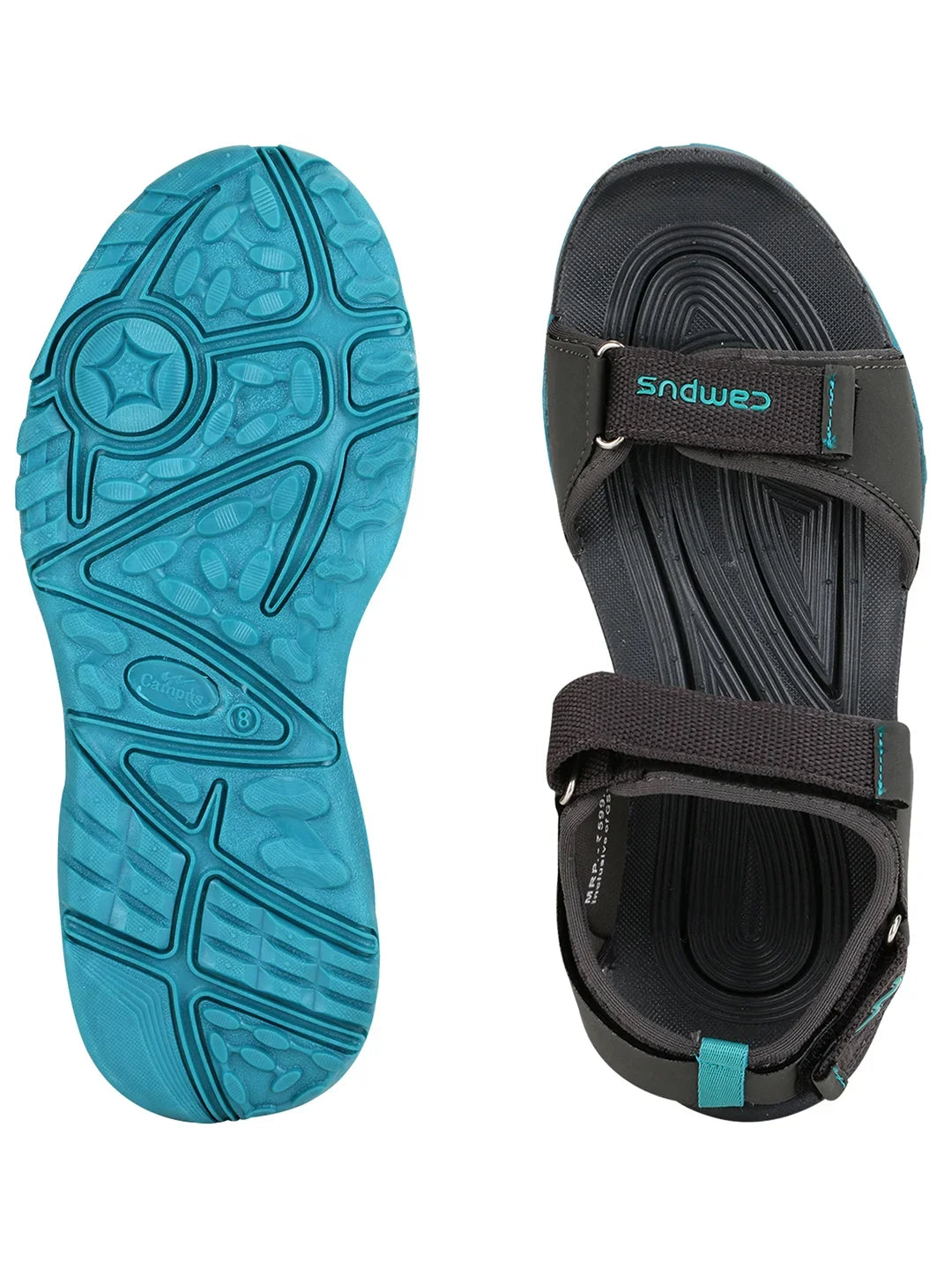 Campus QUICK 2 Grey Mens Sandals gry blu