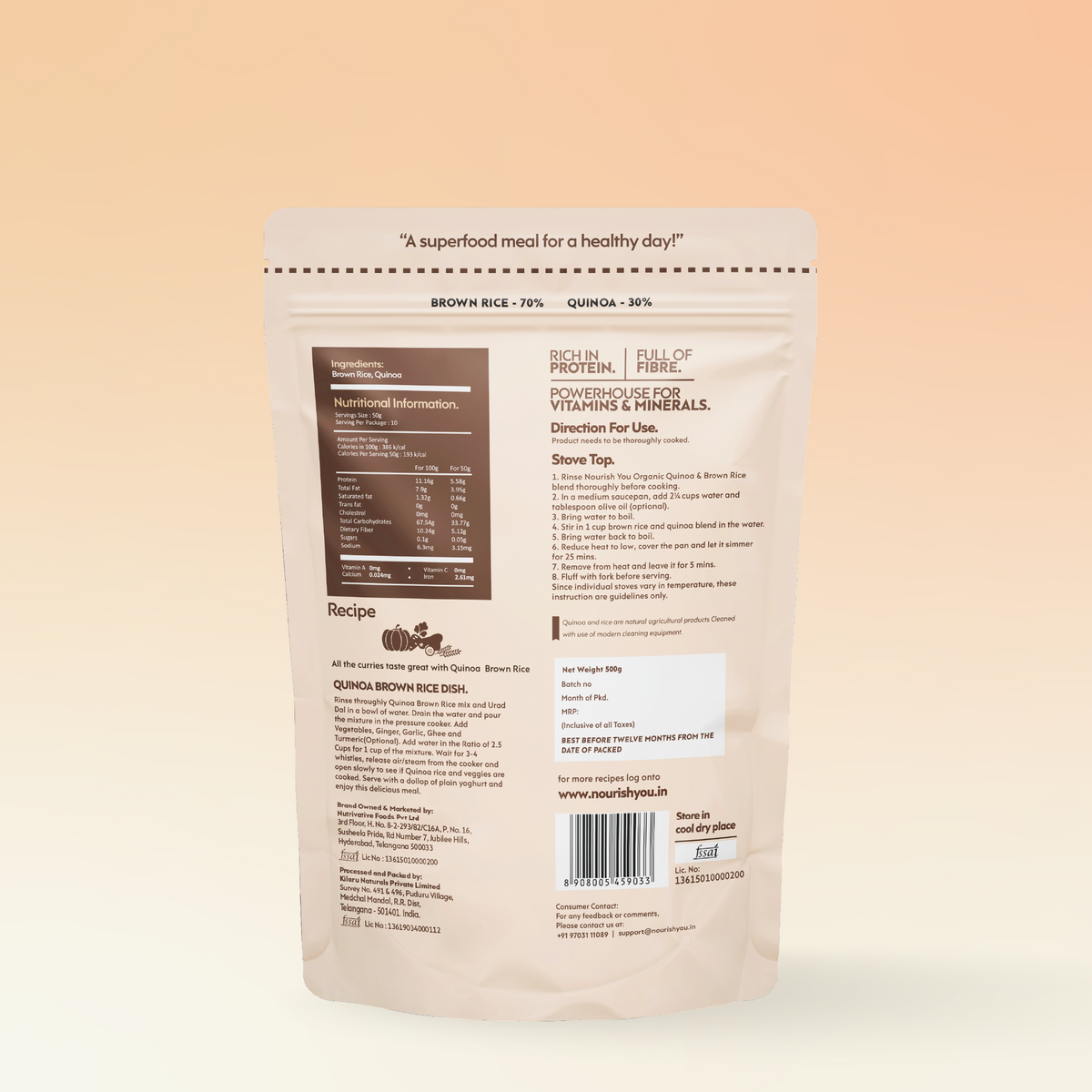 Nourish You Quinoa With Brown Rice Mix