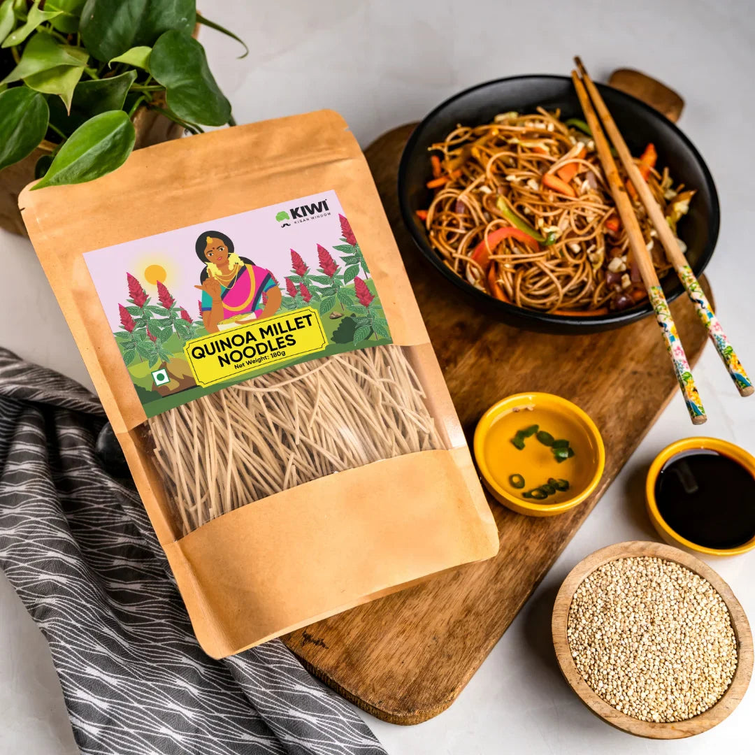 Kiwi Quinoa Millet Noodles