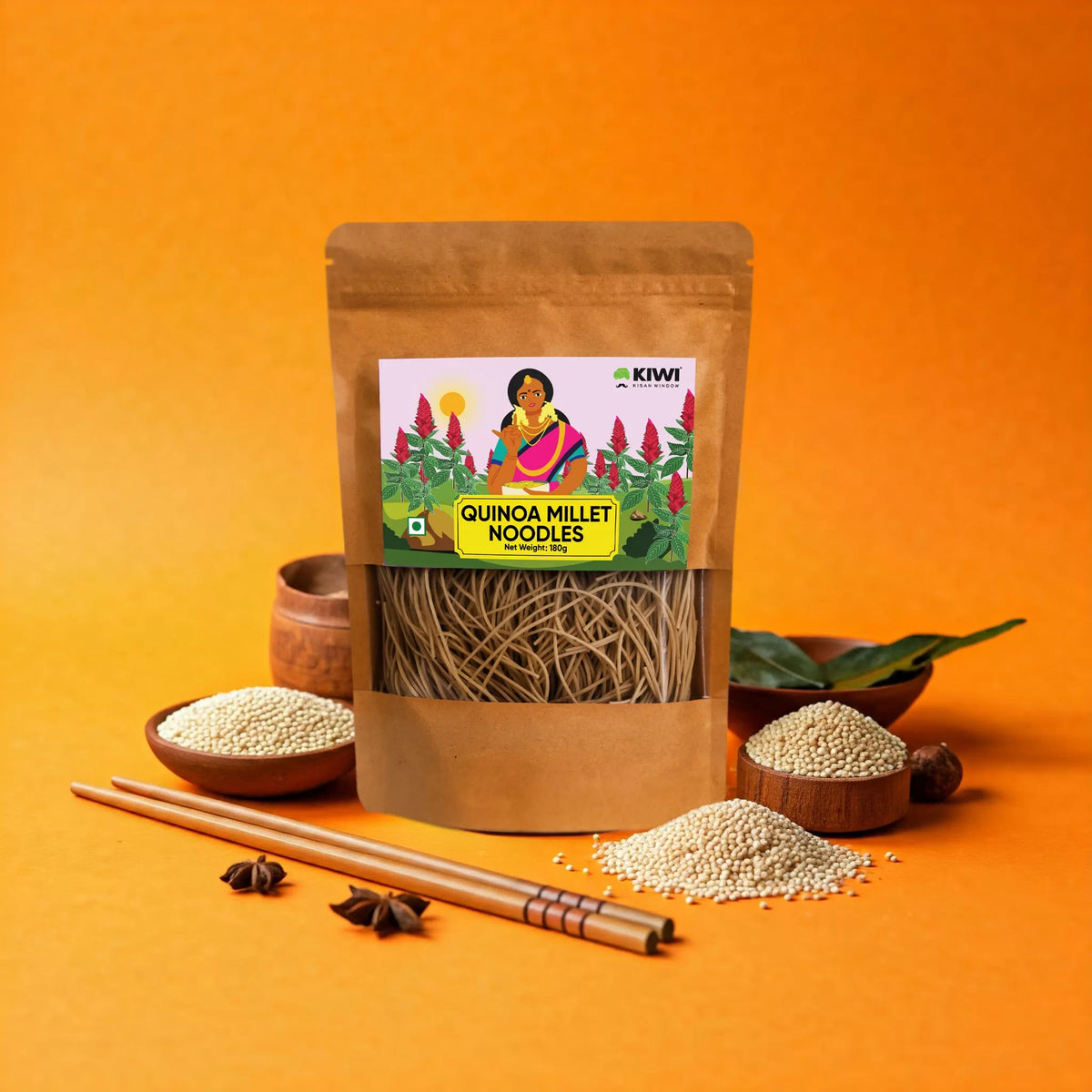 Kiwi Quinoa Millet Noodles