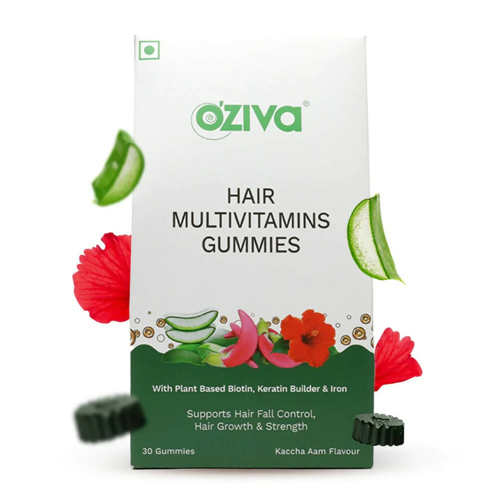 OZiva Biotin Hair Multivitamins GummiesKaccha Aam Flavor