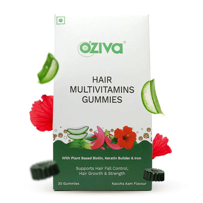 OZiva Biotin Hair Multivitamins GummiesKaccha Aam Flavor