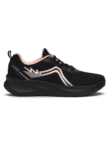 Campus RAYE Black Womens Running Shoes