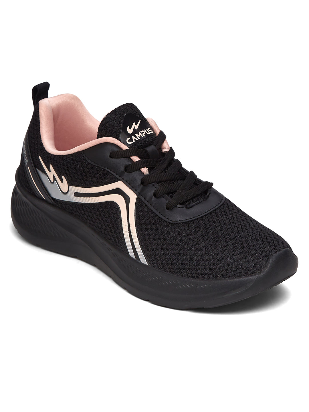 Campus RAYE Black Womens Running Shoes