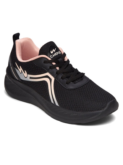 Campus RAYE Black Womens Running Shoes