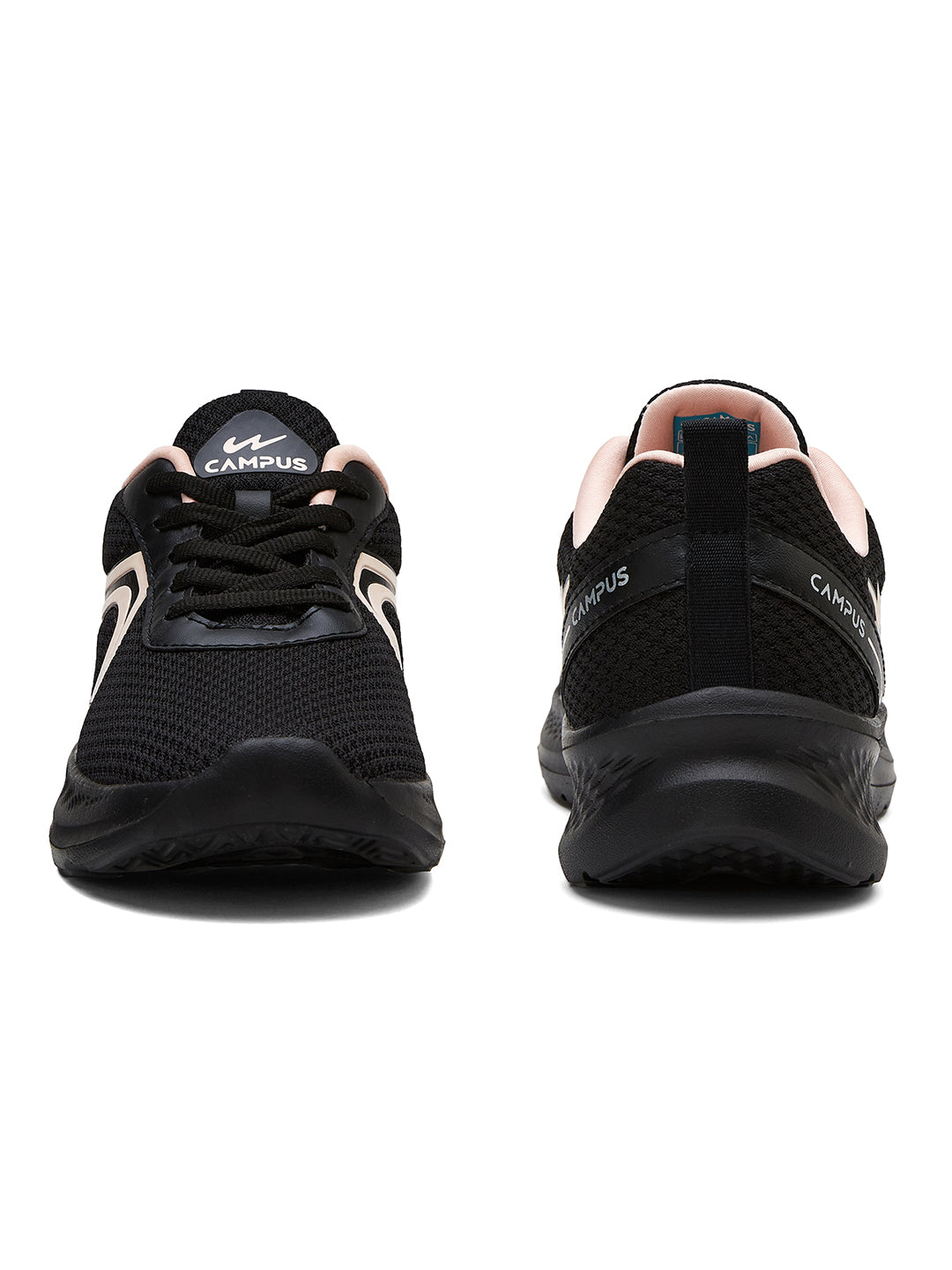 Campus RAYE Black Womens Running Shoes