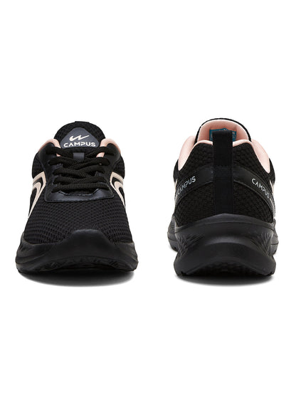 Campus RAYE Black Womens Running Shoes