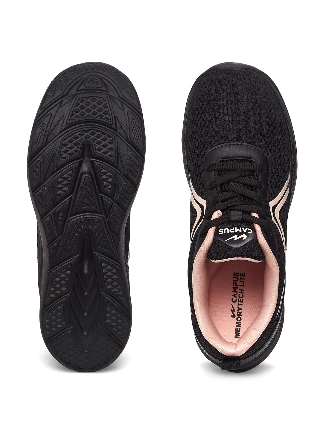 Campus RAYE Black Womens Running Shoes