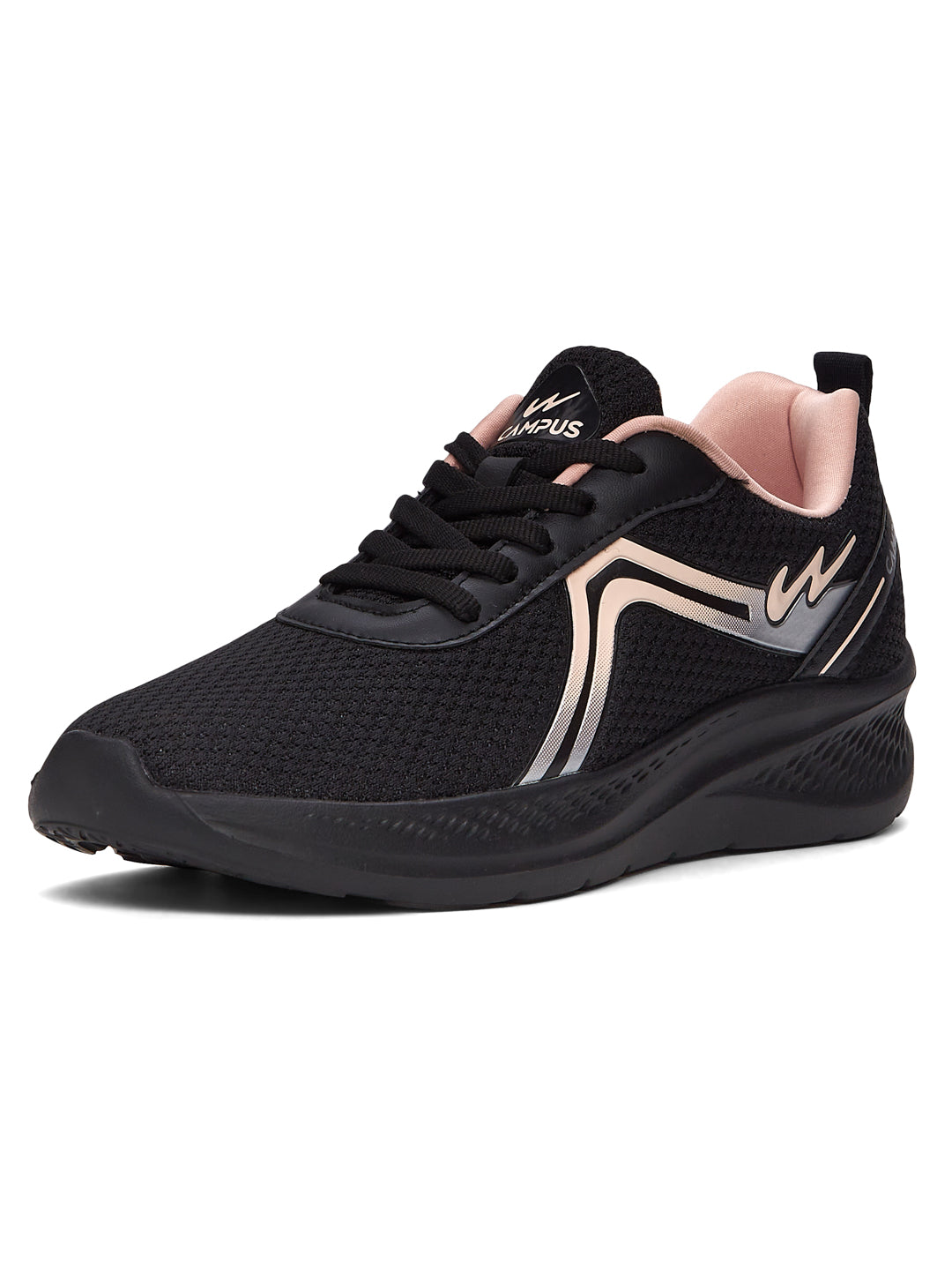 Campus RAYE Black Womens Running Shoes