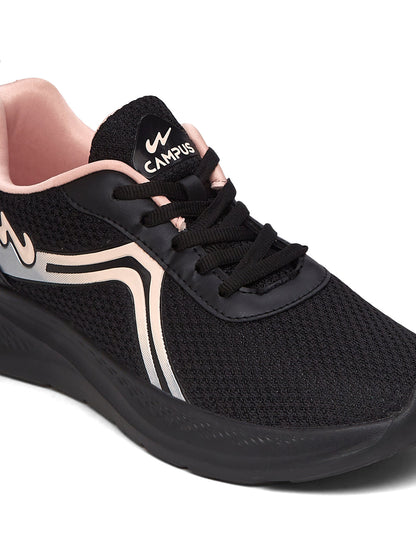 Campus RAYE Black Womens Running Shoes